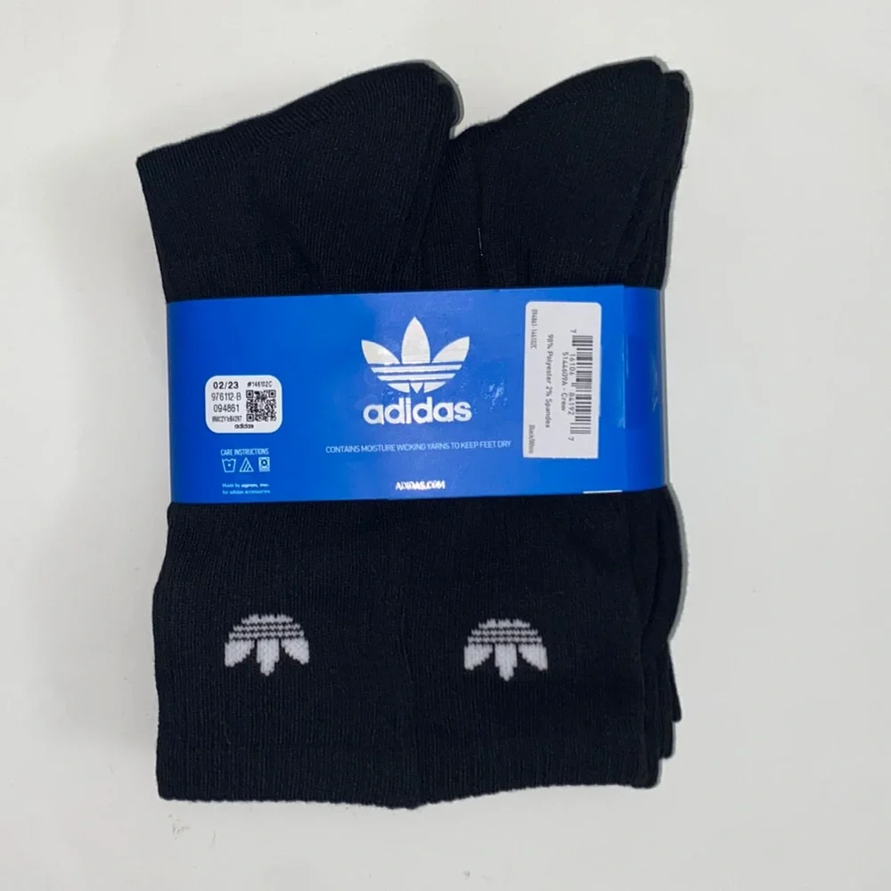Adidas Originals trefoil Logo cushioned Crew Socks 12 pairs